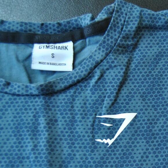 Gymshark Small Blue Tank Top w/ White Logo - Picture 3 of 6